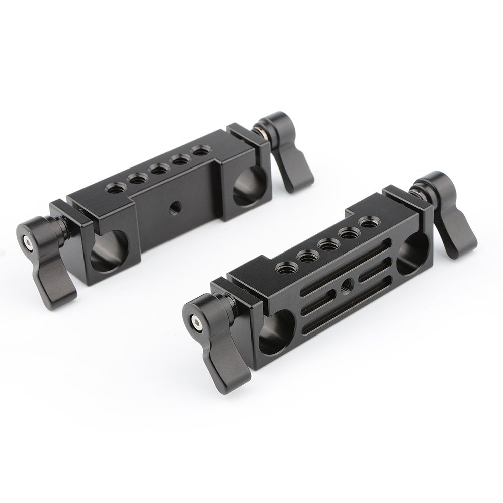 Camvate 15Mm Rod Clamp Railblock For Dslr 15Mm Rail Rig Rod Support System(2 Pcs) - 1778