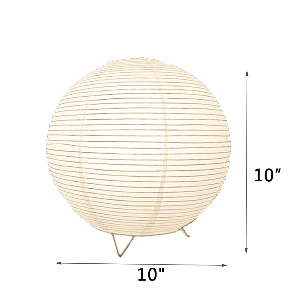 Archi Table Lamp, Standing Lamps With Rice Paper Shade For Bedroom, Livingroom (Ball)
