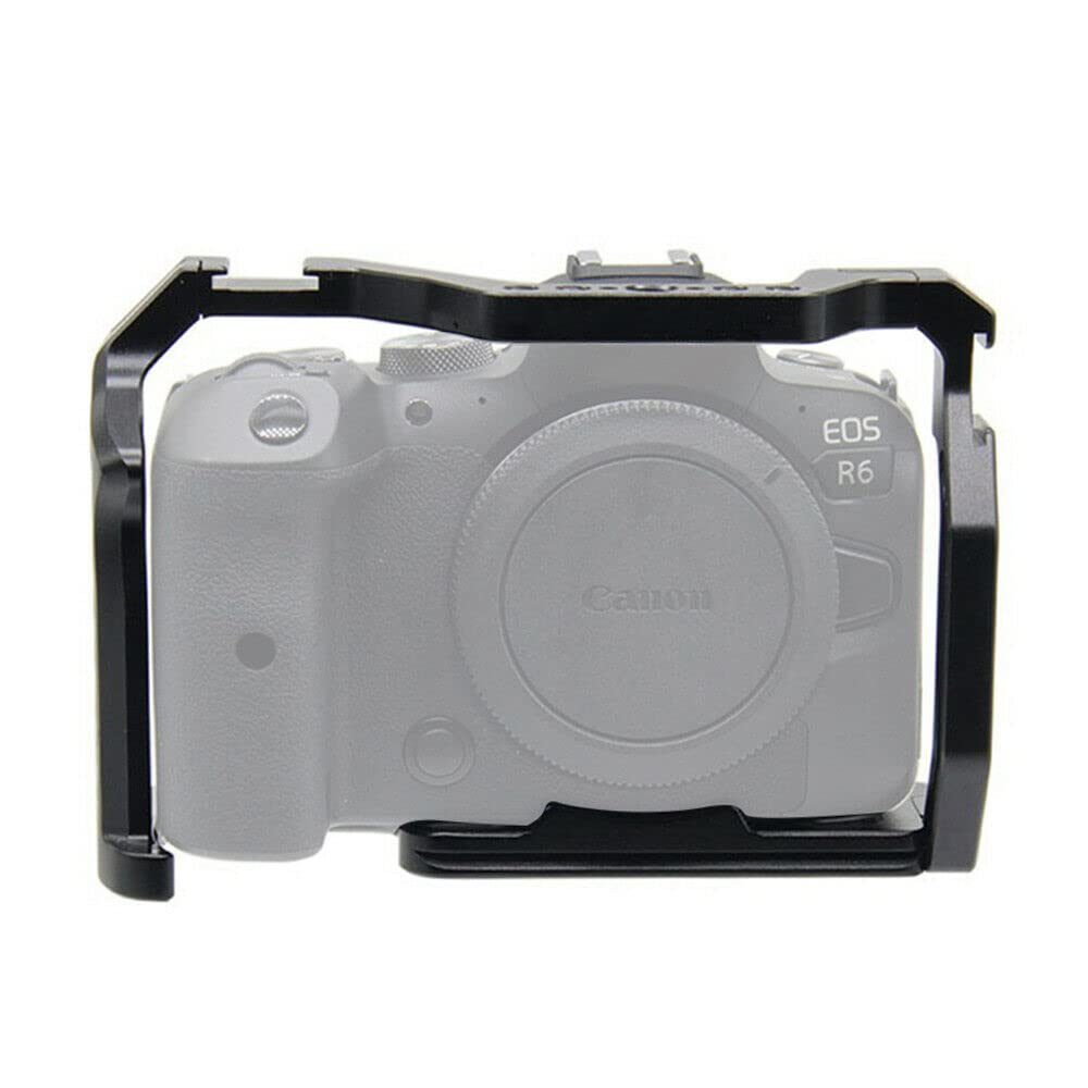 Runshuangyu Cnc Aluminum Dslr Camera Cage Extension Frame Cold Shoe For Canon R5 R6 R5C Dslr Camera