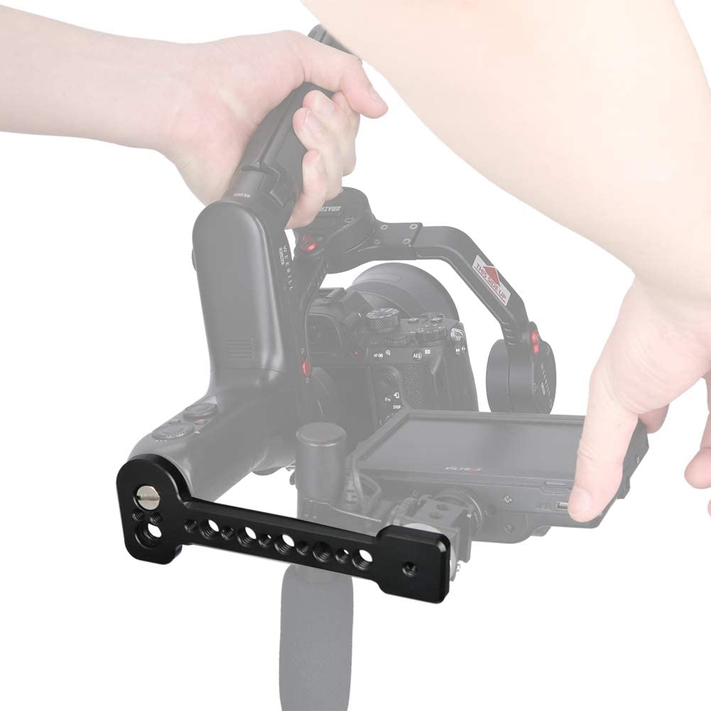 Niceyrig Cold Shoe Extension Bracket Multi-Functional For Dji Rs 3/3 Pro/Rs 2/Rsc 2/Ronin S/Sc, Tripod And Camera Vlog Vlogging Holder Mount - 392