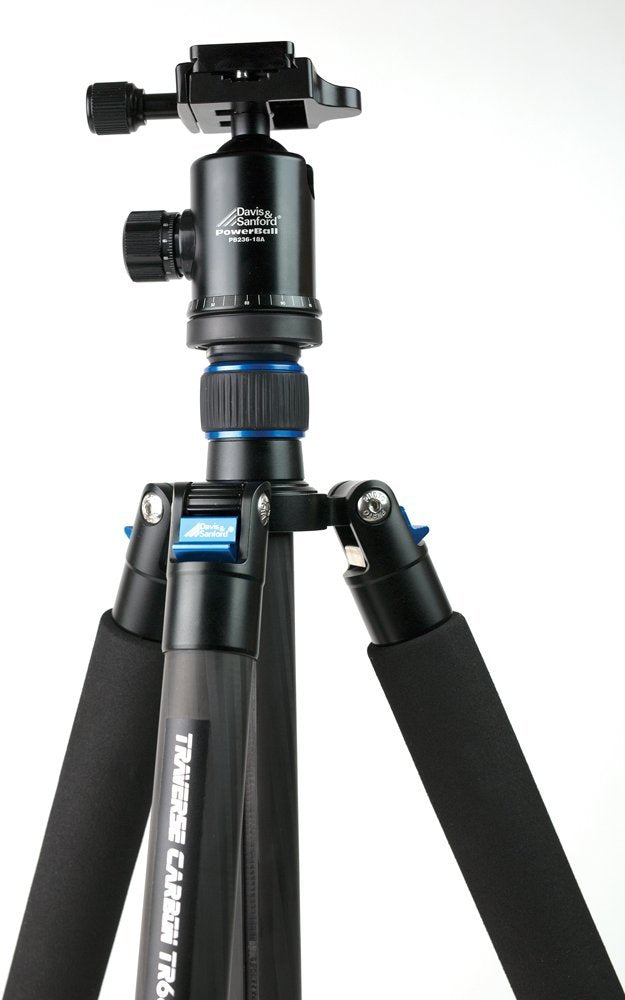 Davis & Sanford Tr684C-36 Heavy Duty 68" Carbon Fiber Tripod And Dual Locking Ball Head (Black)