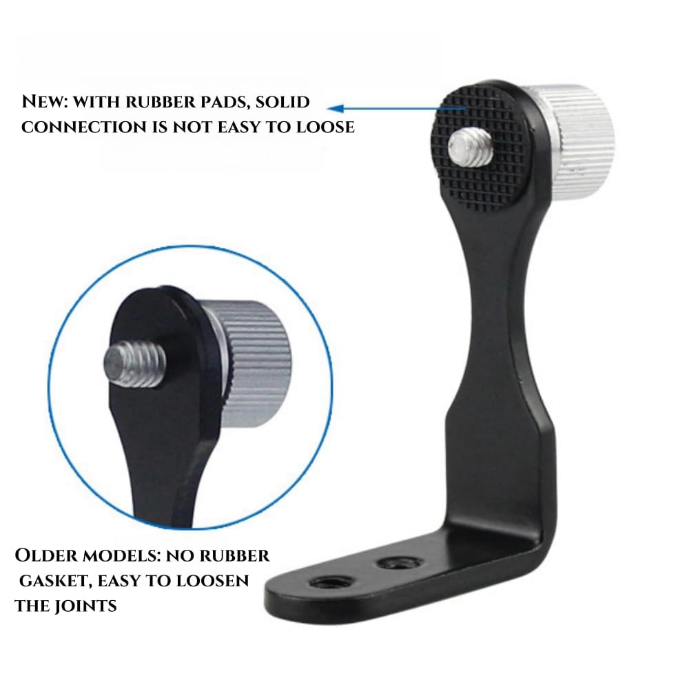 Qicbiud Universal Binocular Adapter, Metal Binocular Tripod Adapter Adaptor Mount Bracket - For Connecting Binoculars To A Tripod, 1/4"-20 Socket/Thread