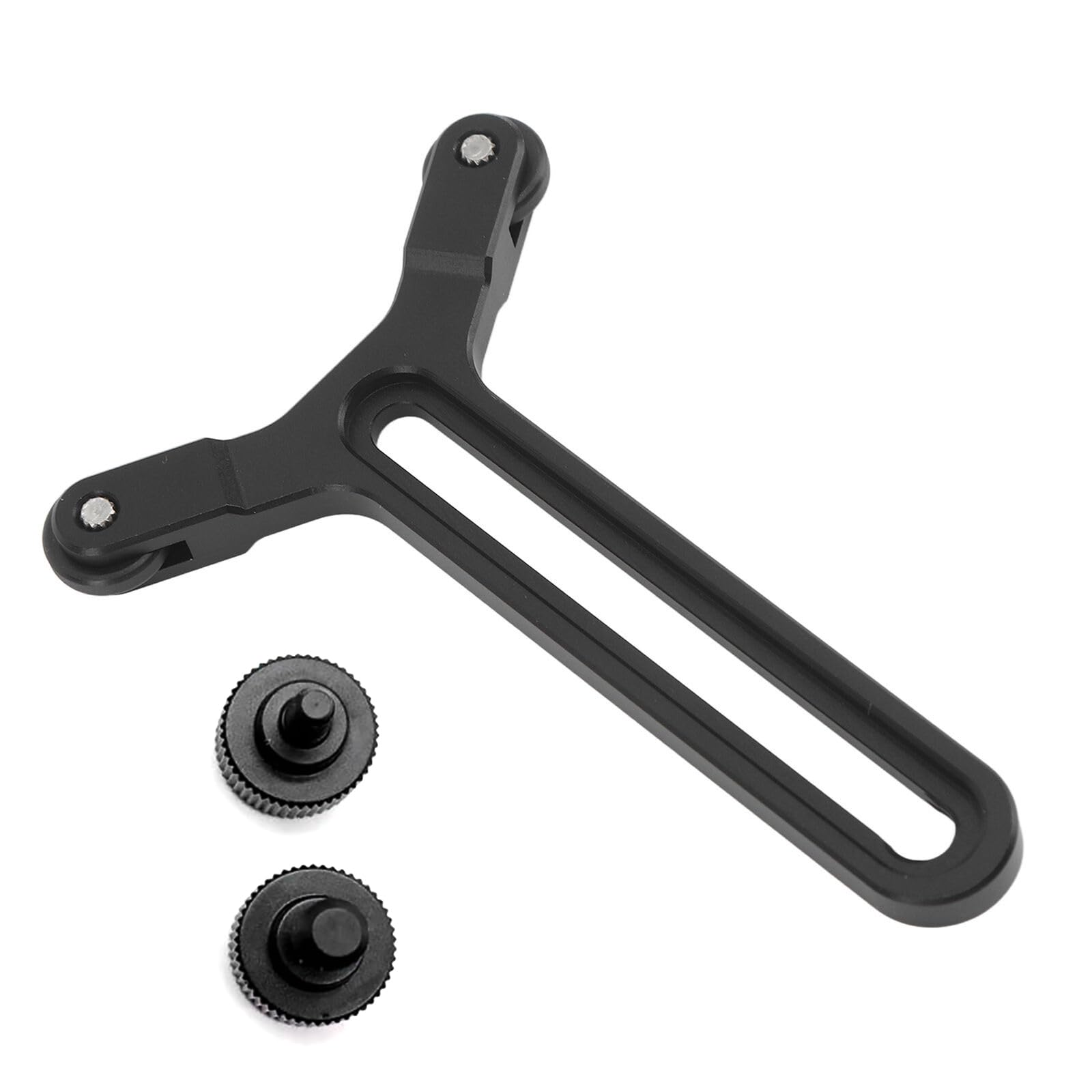 Dbeixiwei Lens Support Frame With 1/4 Inch Slide Screw, Two Wheels Y Shape Bracket For Dji Ronin S Camera Stabilizer