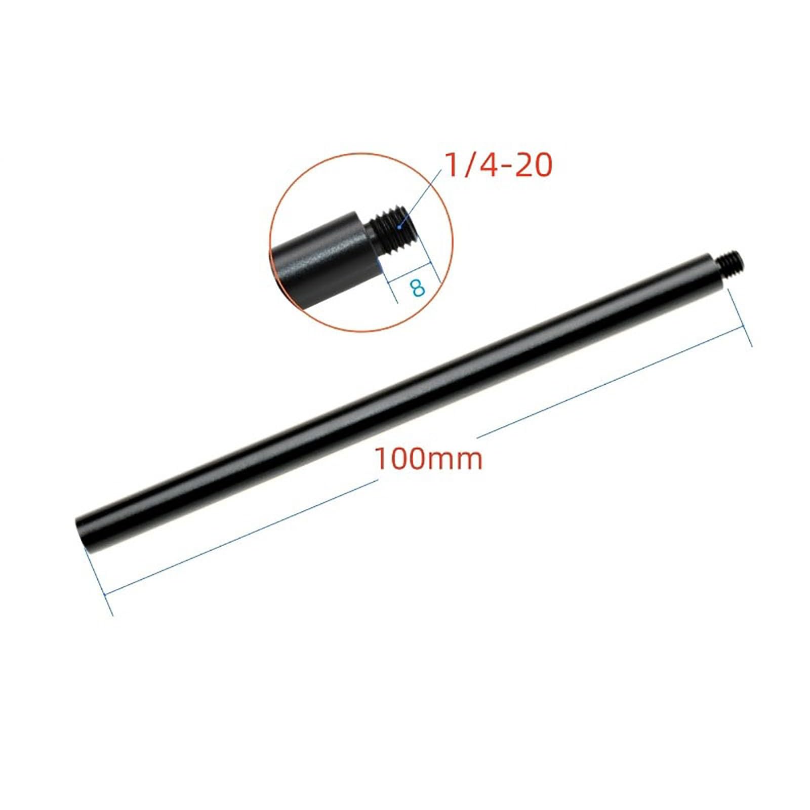 Qixiamo 10/15/20/30Cm Extension Rod 1/4" Tripod Extension Poles Stabilizer Accessory Mount Stick For Cameras And Monopods