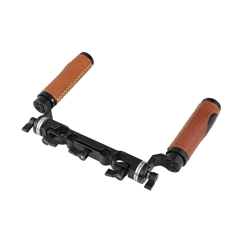 Camvate 15Mm & 19Mm Rod Clamp With M6 Rosette Handle Grip For Shoulder Mount Rig - 2311