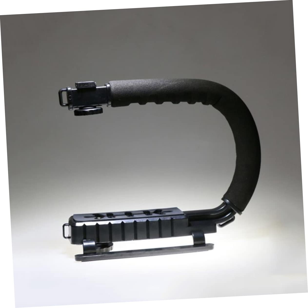 Kallory Camera Stabilizer Hand Grip For Photo Video C Type U Type Design Black For Low Angle Shots Compact Portable Present For Photography Enthusiasts