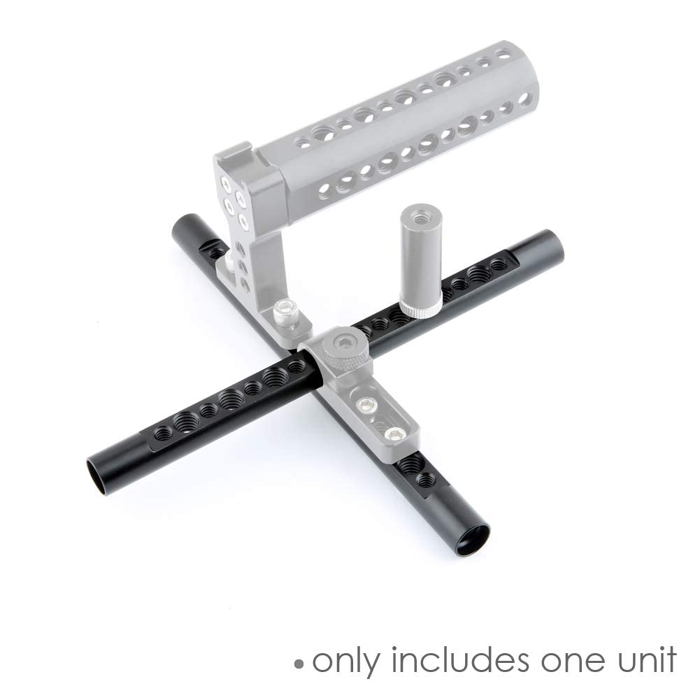 Niceyrig 7.7 Inch 15Mm Cheese Rod With 1/4 3/8 Locating Holes For Dslr Camera Cage Rig System - 074