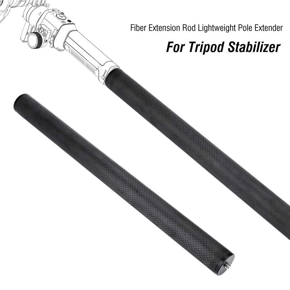 Jeozbm Carbon Fiber Extension Pole, 15.3 In Lightweight Stabilizer Extension Bar, 1 / 4In Screw Portable Extension Monopod Pole Stick For Camera