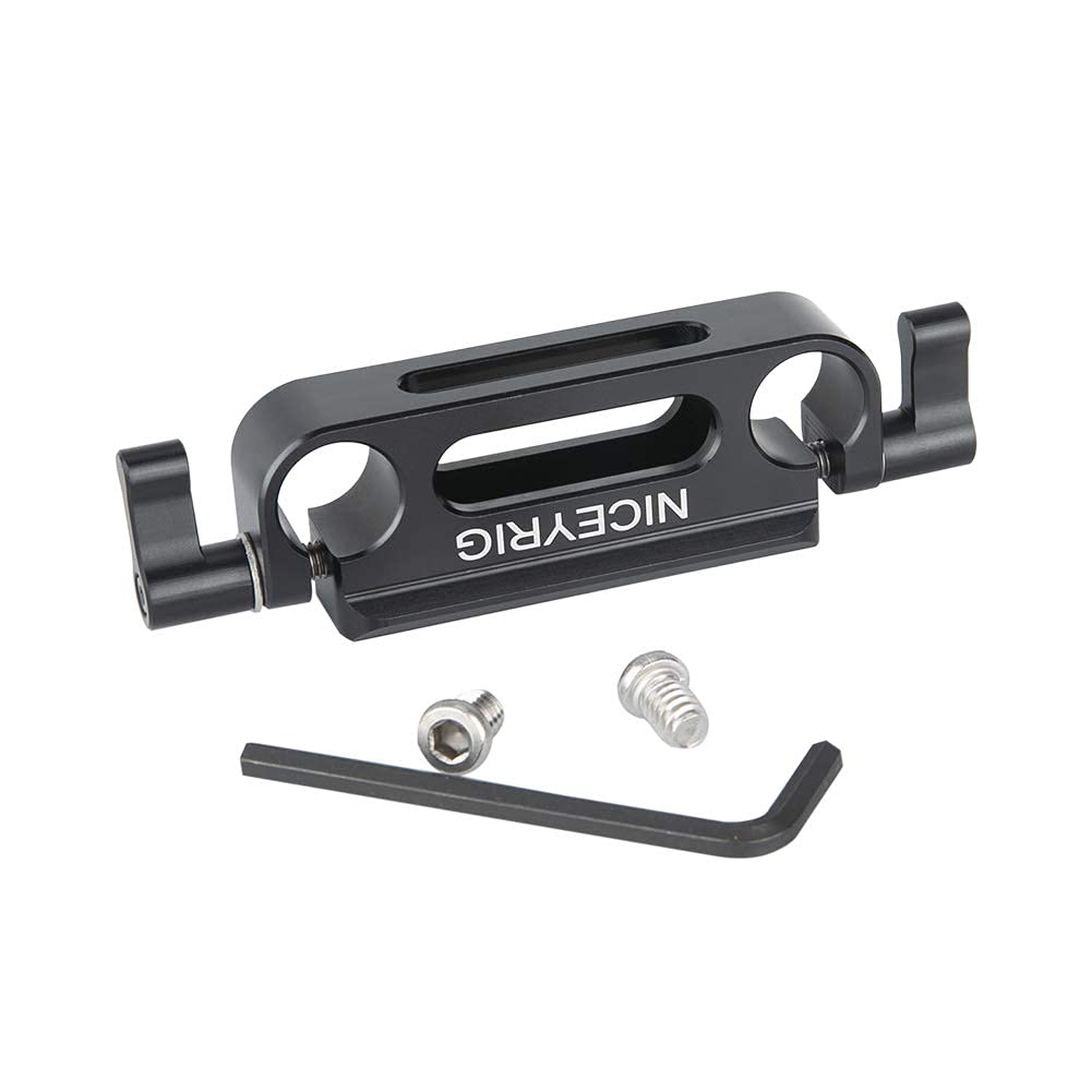 Niceyrig 15Mm Rod Clamp With Nato Rail For 15Mm Rod Railblock Support System, Follow Focus, Dslr Camera Cage - 333