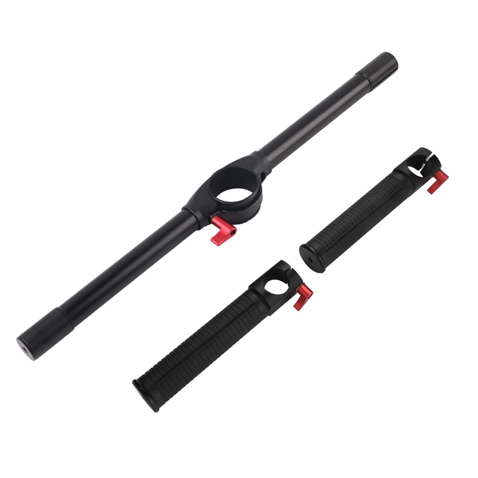Yedahcy Sturdy Aluminum Alloy Dual Handheld Grip For Zhiyun Crane 2 Gimbal Stabilizer, Anti Skid Ergonomic Handles, 1/4In Screw For Accessories, Locking System, Black