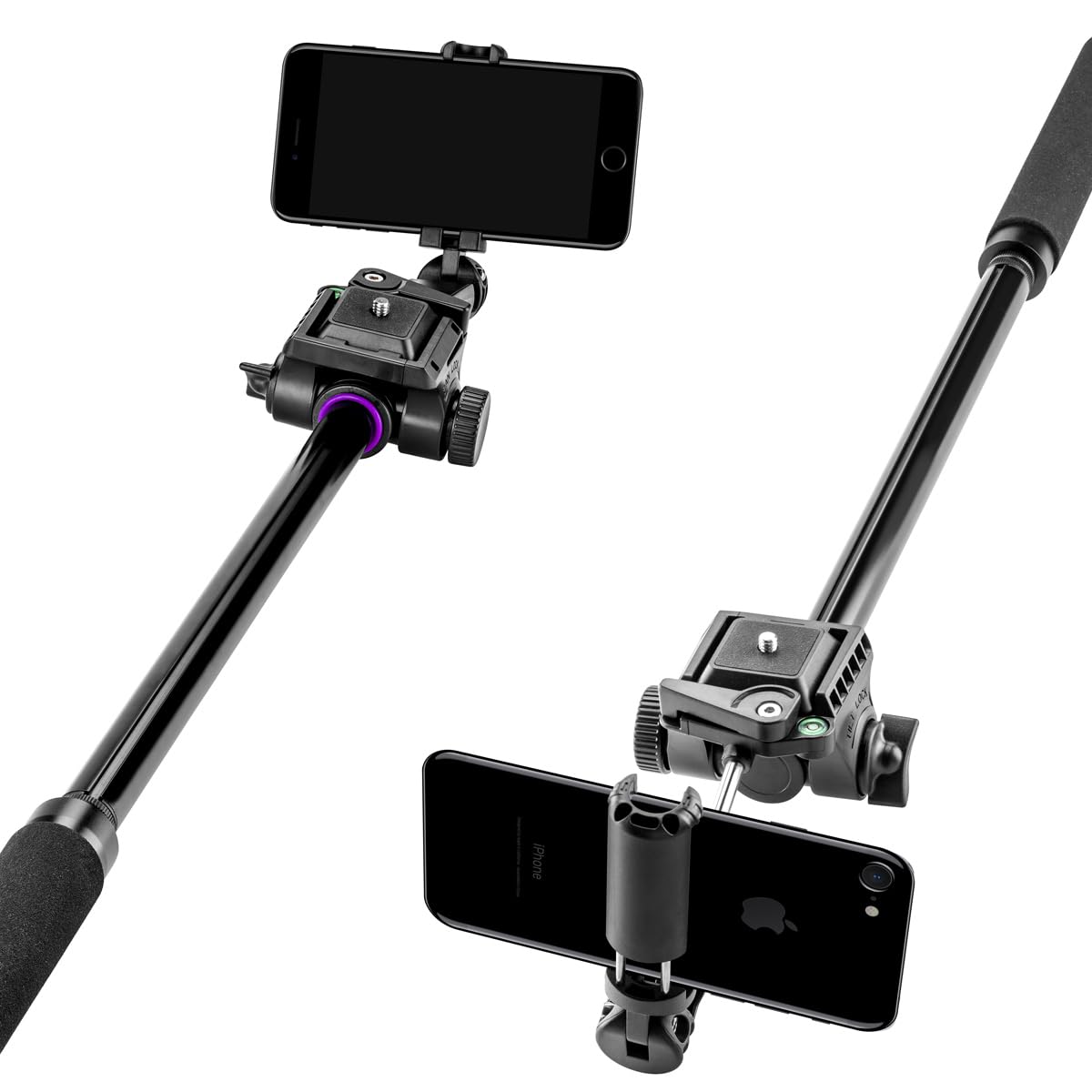 Takama Flip-Zip Tripod Monopod Kit, For Camera Andsmartphone With Mount Head And Lightweight Compact Bag For Multi-Functional Photo, Video And Phone Photography