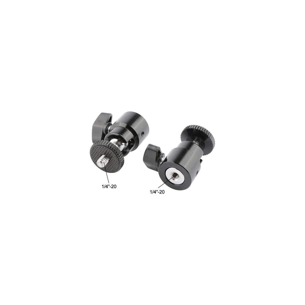 Camvate 360 Degree Swivel 1/4"-20 Mini Ball Head For Dslr Cameras Tripods Monopods Light Stand (2 Pieses) - 1817