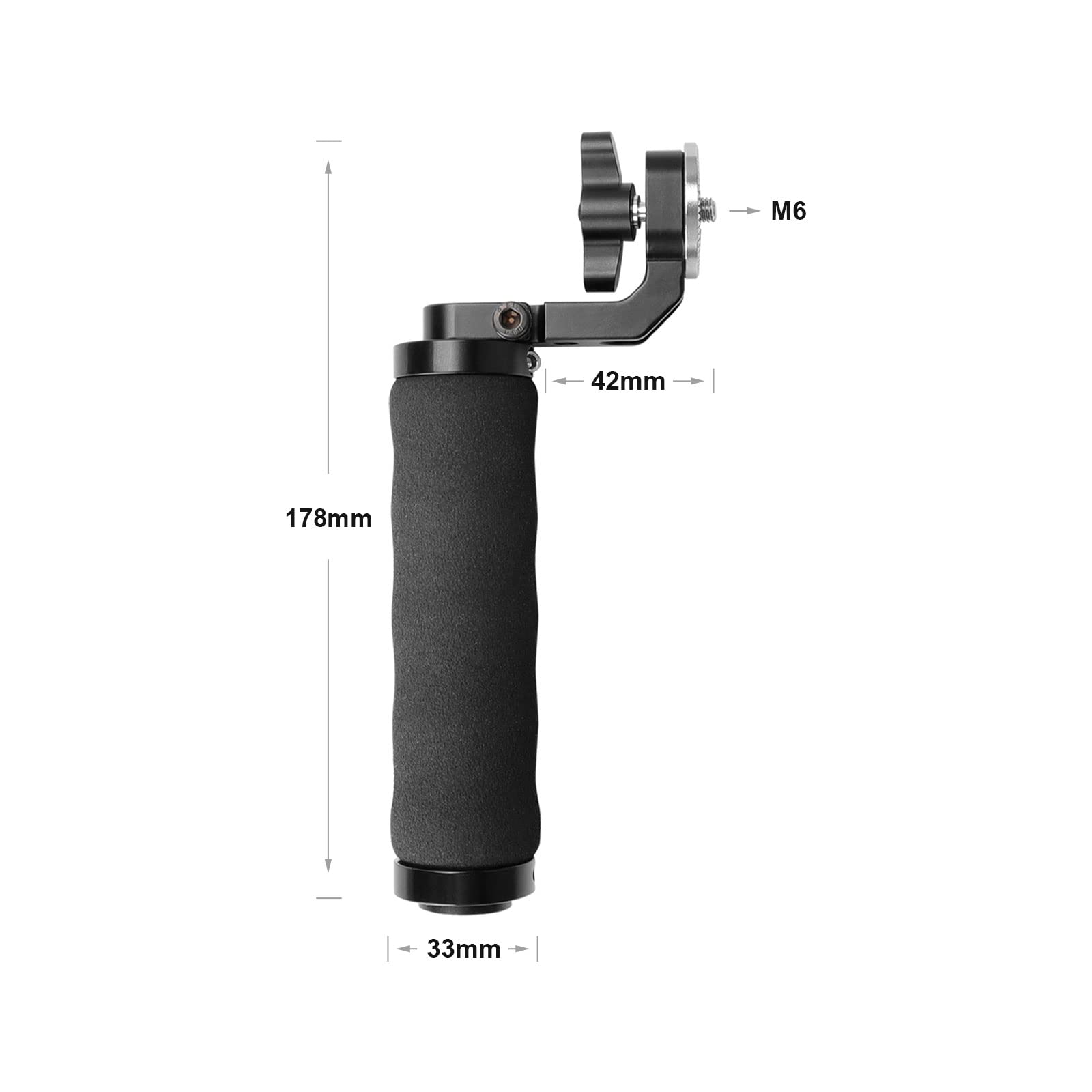 Szrig Handle Grip With M6 Rosette Thread Connection For Camera Cage 15Mm System Shoulder Rig