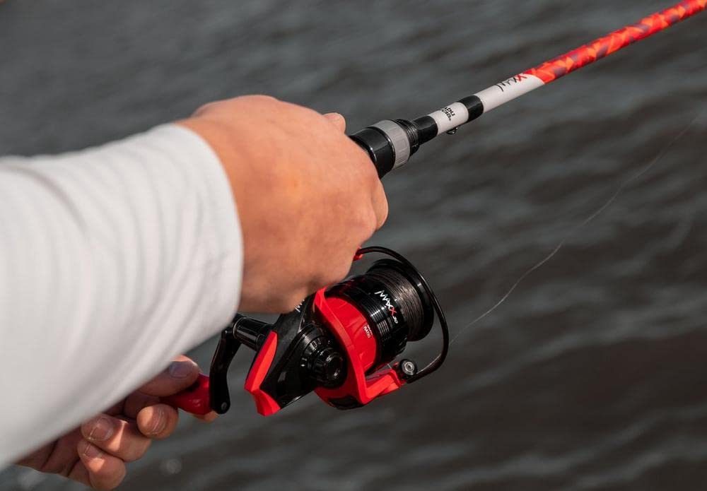 Abu Garcia Max X Spinning Fishing Reel, Red, 5