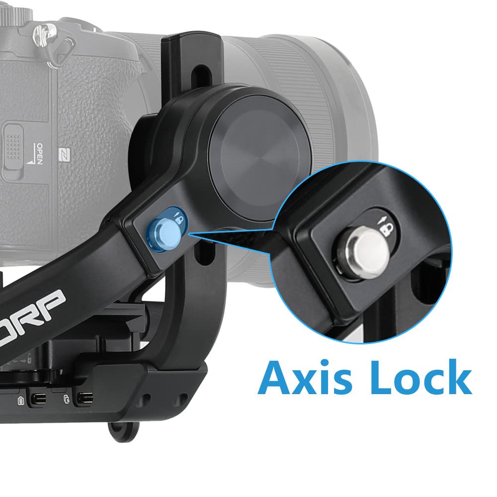 Feiyutech Scorp Handheld Gimbal Camera Stabilizer For Dslr/Mirrorless Camera For Sony,Canon,P-Anasonic,Nikon With Oled Screen And Underslung Rear Grip,5.5Lbs Payload