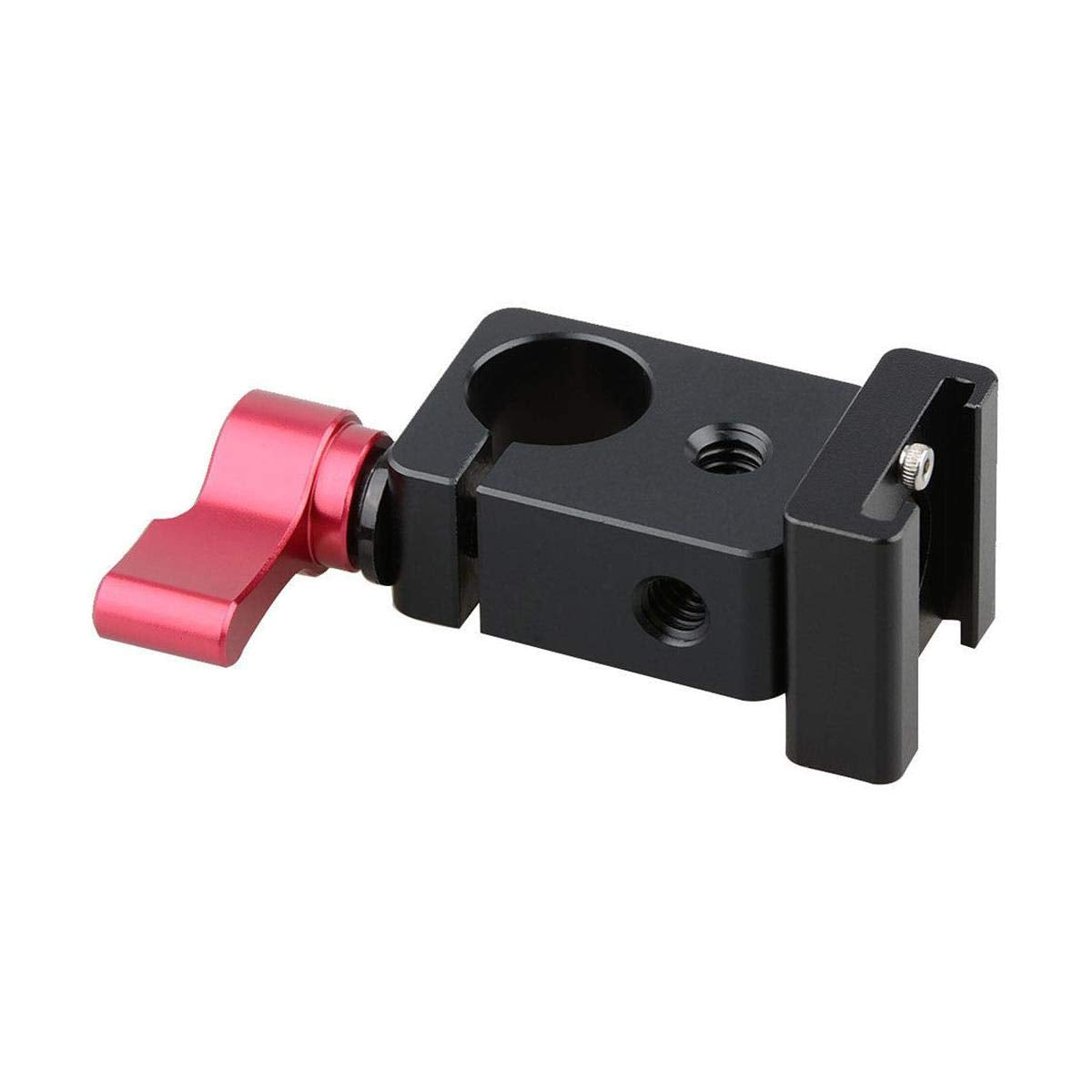 Camvate 15Mm Single Rod Clamp Articulating Cold Shoe Adapter For Dslr Rig Monitor Video Light - 0996
