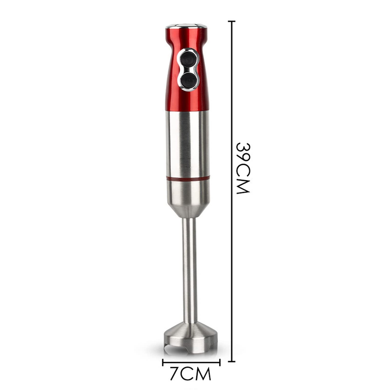 Tyenaza Stainless Steel Immersion Blender, 1000W Electric Hand Blender Detachable, Variable Speed Control, Hand Blander For Smoothie, Food, Sauces Red,Puree, Soup