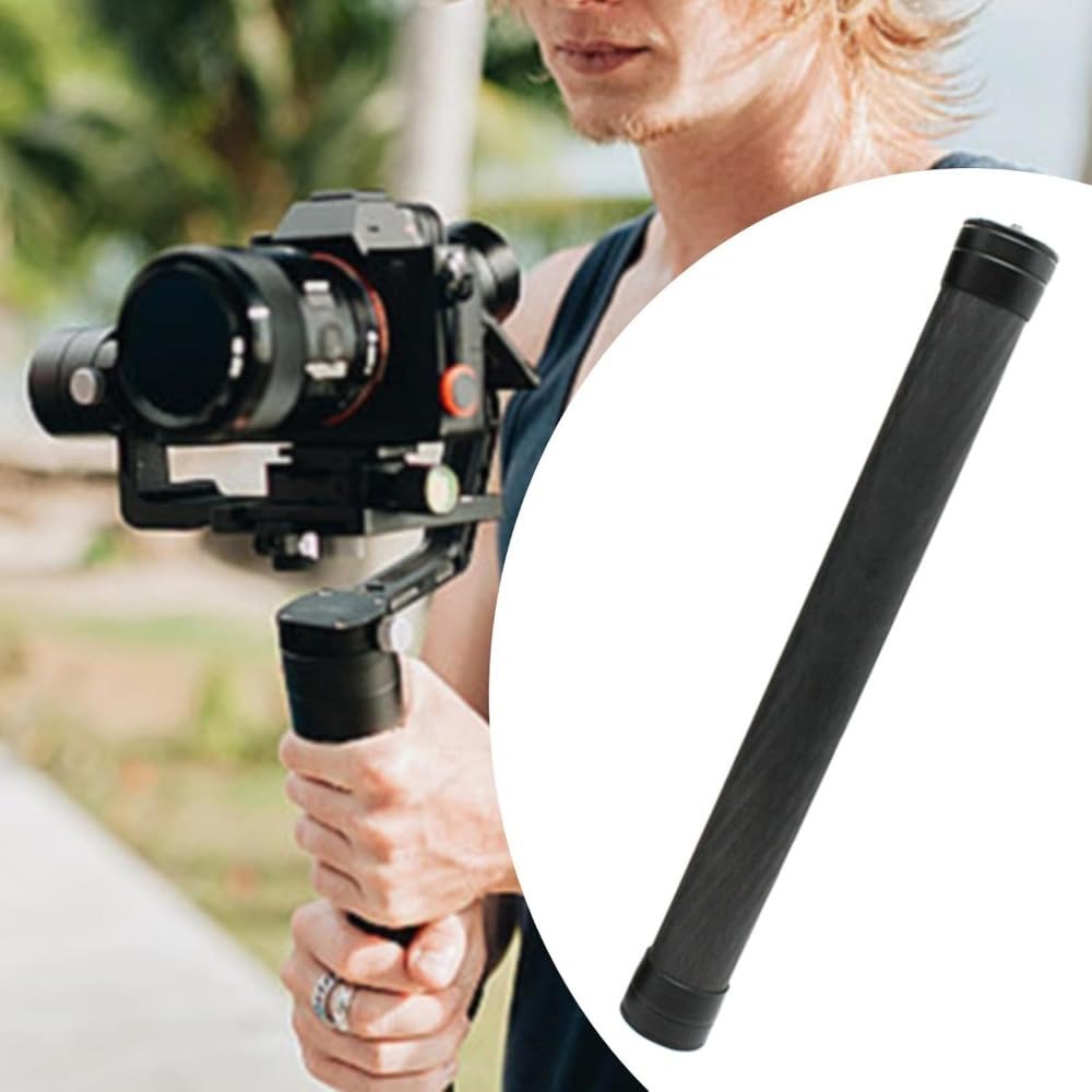 Sporful Stabilizer Extension Rod Extension Pole Handheld 36Cm Selfie Rod 1/4'' Screw Extension Pole For Outdoor Macro Studio