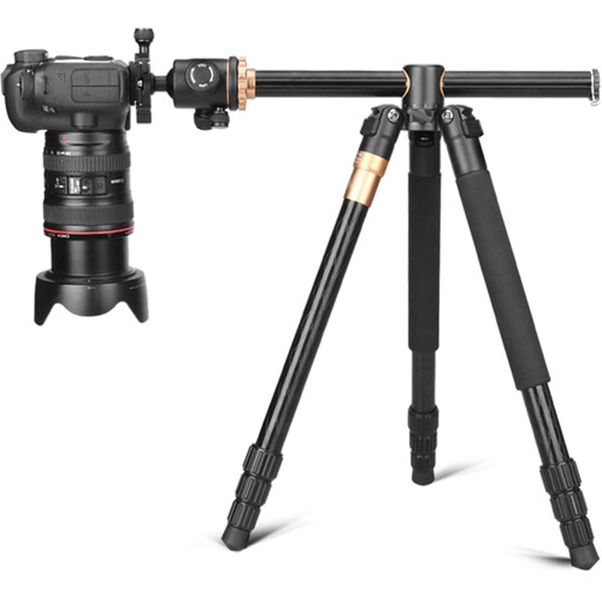 Cametv Came-Tv Ctv-999H 4-Section Aluminum Tripod With Arca-Type Ball Head And Horizontal Arm