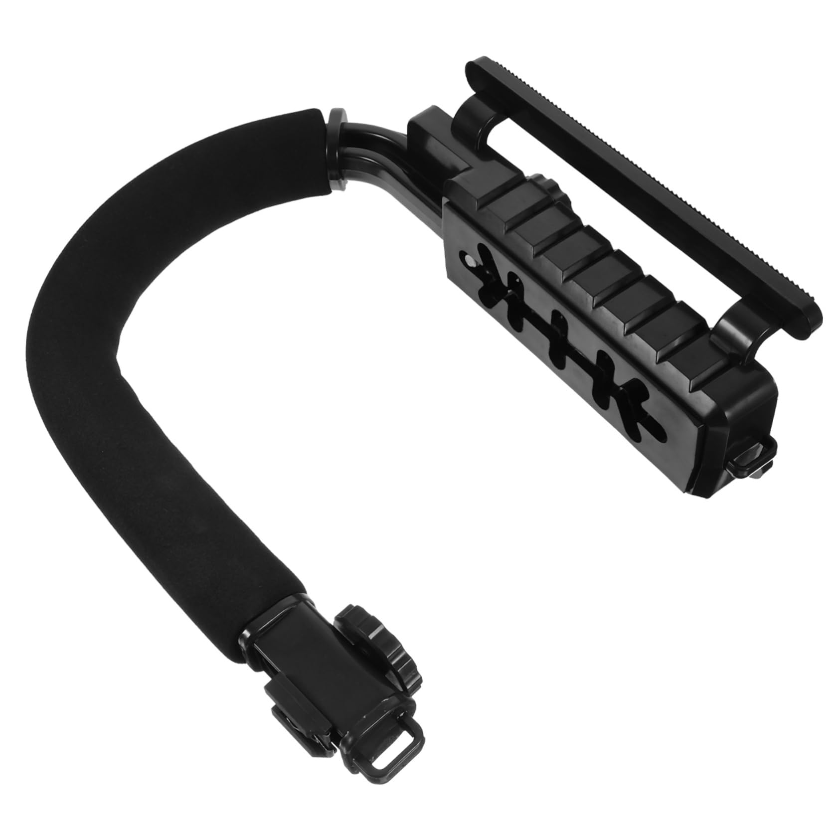 Caxusd Dslr Camera Stabilizer Phone Gimbal Grip Handle Flash Bracket Lightweight Portable For Outdoor Filming