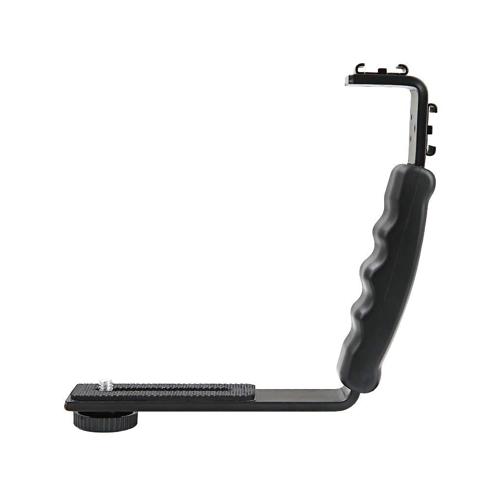 Nc Aluminum Alloy Portable Durable L Style Holder Extension Bracket Mount Stabilizer For Dji For Osmo Mobile 2 For Zhiyun Smooth 4