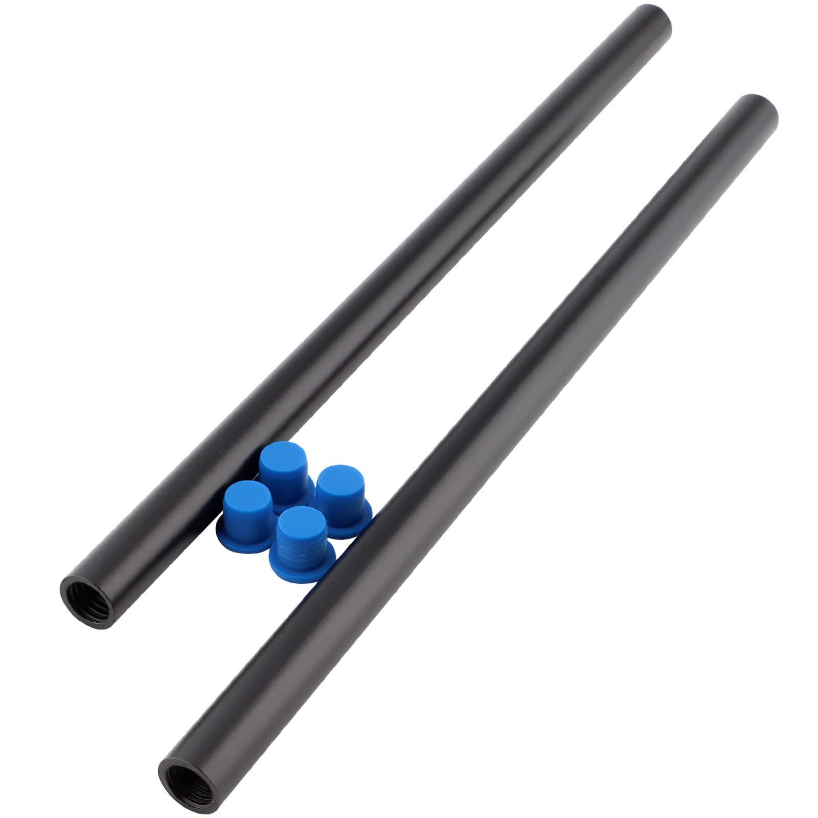 Leftfoto 12 Inch (300Mm) Long Aluminum Alloy 15Mm Rods For Follow Focus, Rail Support System (2Pcs)