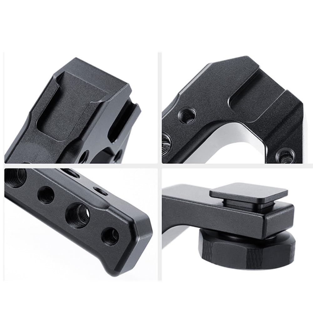 Dbeixiwei Camera Top Handle Grip Universal Video Stabilizing Rig With 3 Cold Shoe Adapter To Mount Dslr Camera