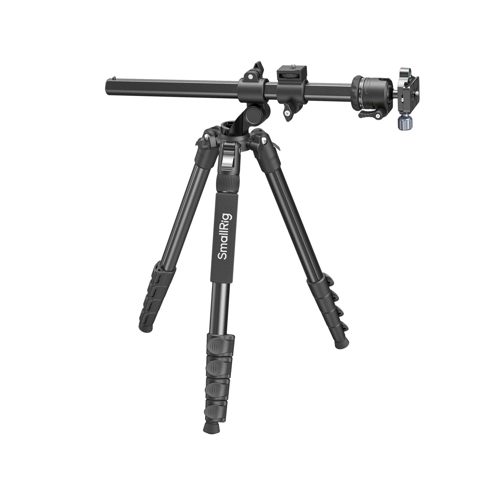 Smallrig Ct25 64.5"/164Cm Horizontal Overhead Tripod For Camera With Smartphone Holder & Carrying Bag, 22Lb Max Load Aluminum Horizontal Camera Tripod For Overhead Shots