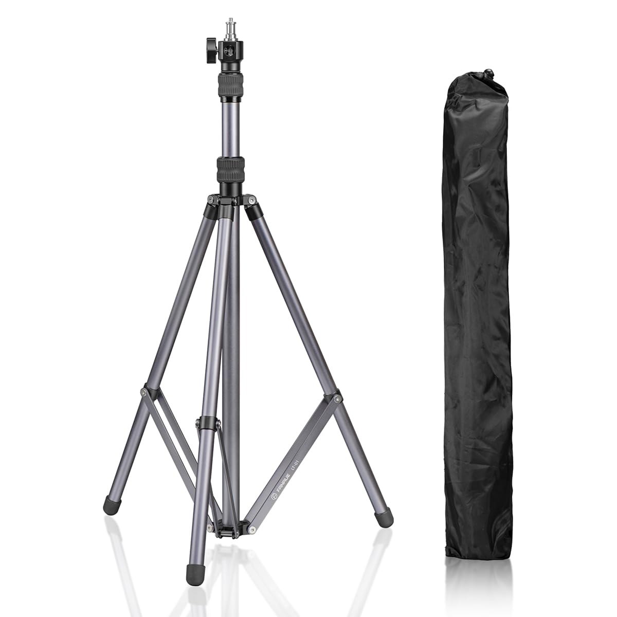 Fanaue Lt-01 Aluminum Photography Light Stand Tripod Stand Height Adjustable From 32-74", Heavy Duty Photography Tripod With 1/4" & 3/8" Screw Adapter, Portable Photo Video Tripod Stand Max Load 5Kg