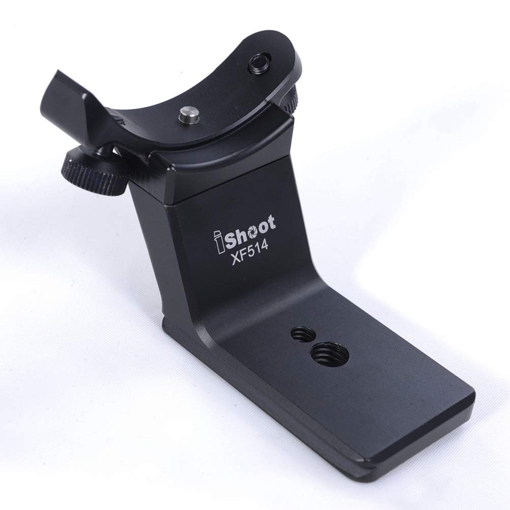 Ishoot Metal Tripod Mount Ring Camera Lens Replacement Foot Lens Collar Base Support Adapter Stand For Fuji Xf 50-140Mm F2.8 R Lm Ois Wr Telephoto Lens With Arca-Swiss Type Quick Release Plate