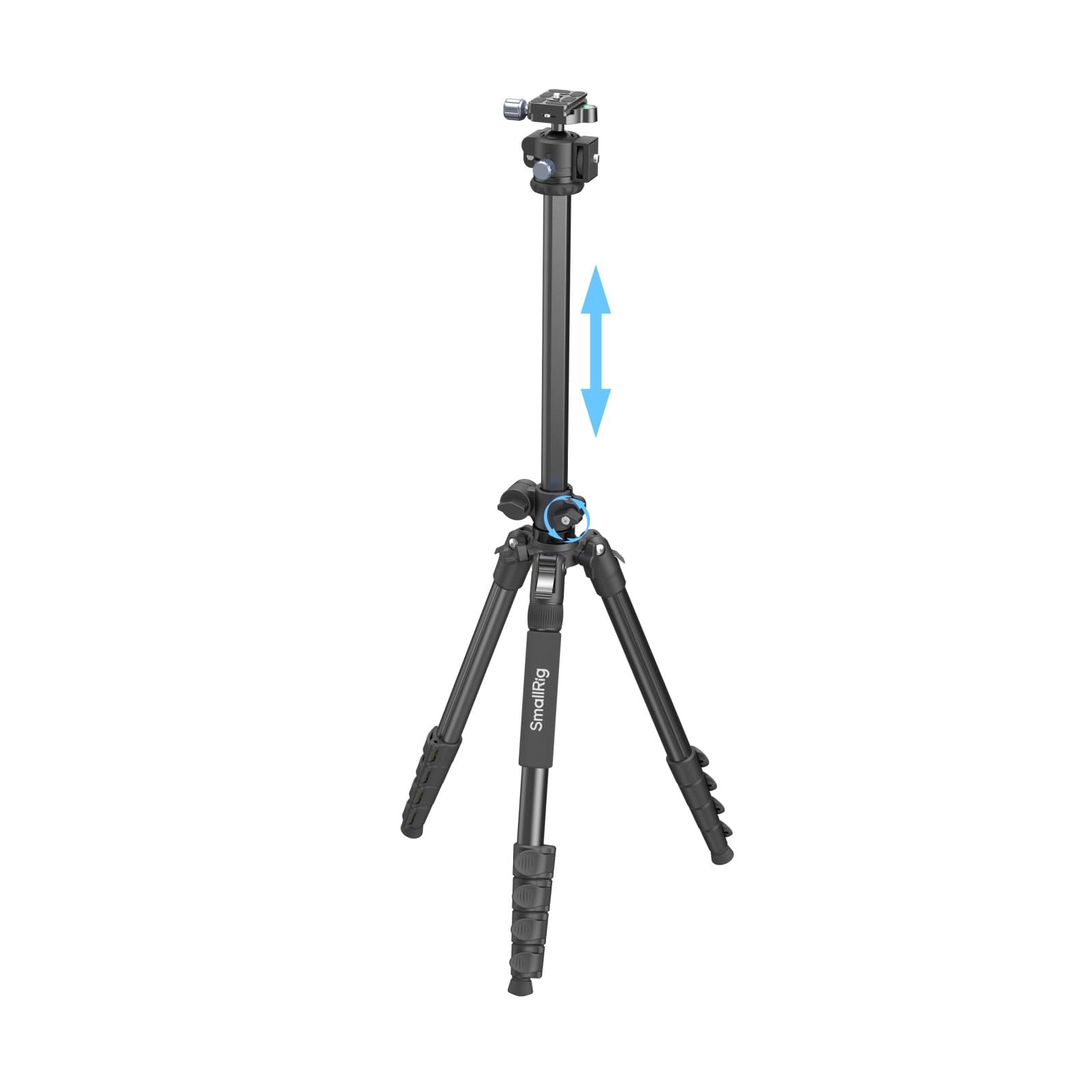 Smallrig Ct25 64.5"/164Cm Horizontal Overhead Tripod For Camera With Smartphone Holder & Carrying Bag, 22Lb Max Load Aluminum Horizontal Camera Tripod For Overhead Shots