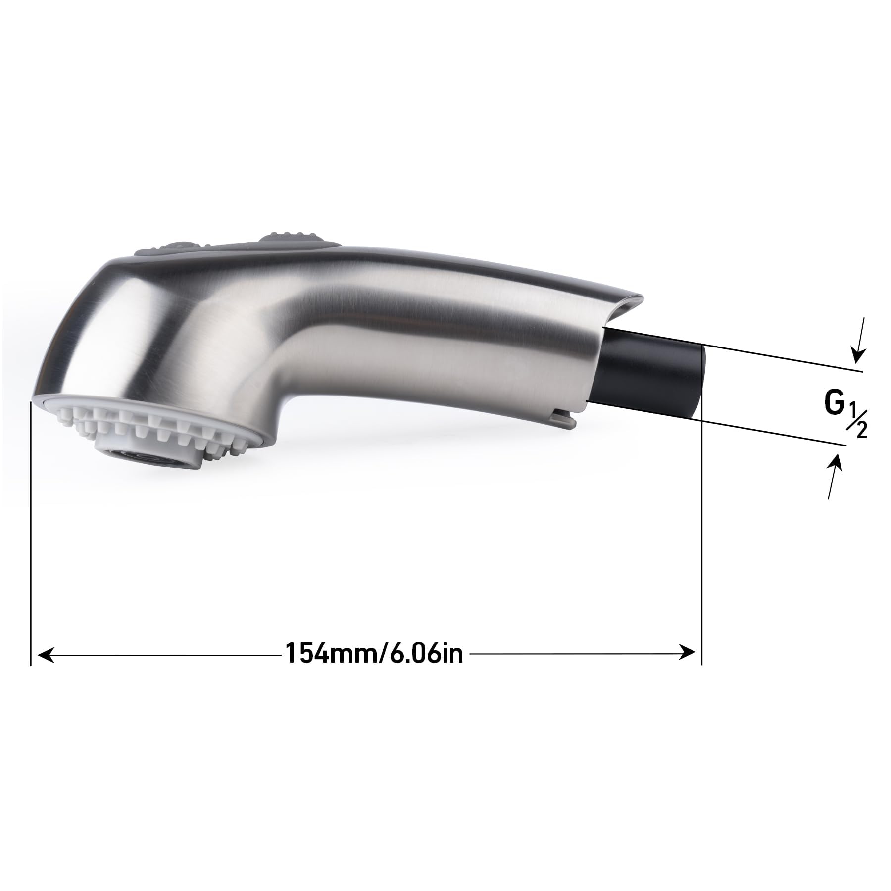 Liberflow Pull-Out Spray Wand Fits Grohe 46312Sd0 / 46298Sd0 Grohe Kitchen Faucet Parts Rv Faucet Parts Realsteel