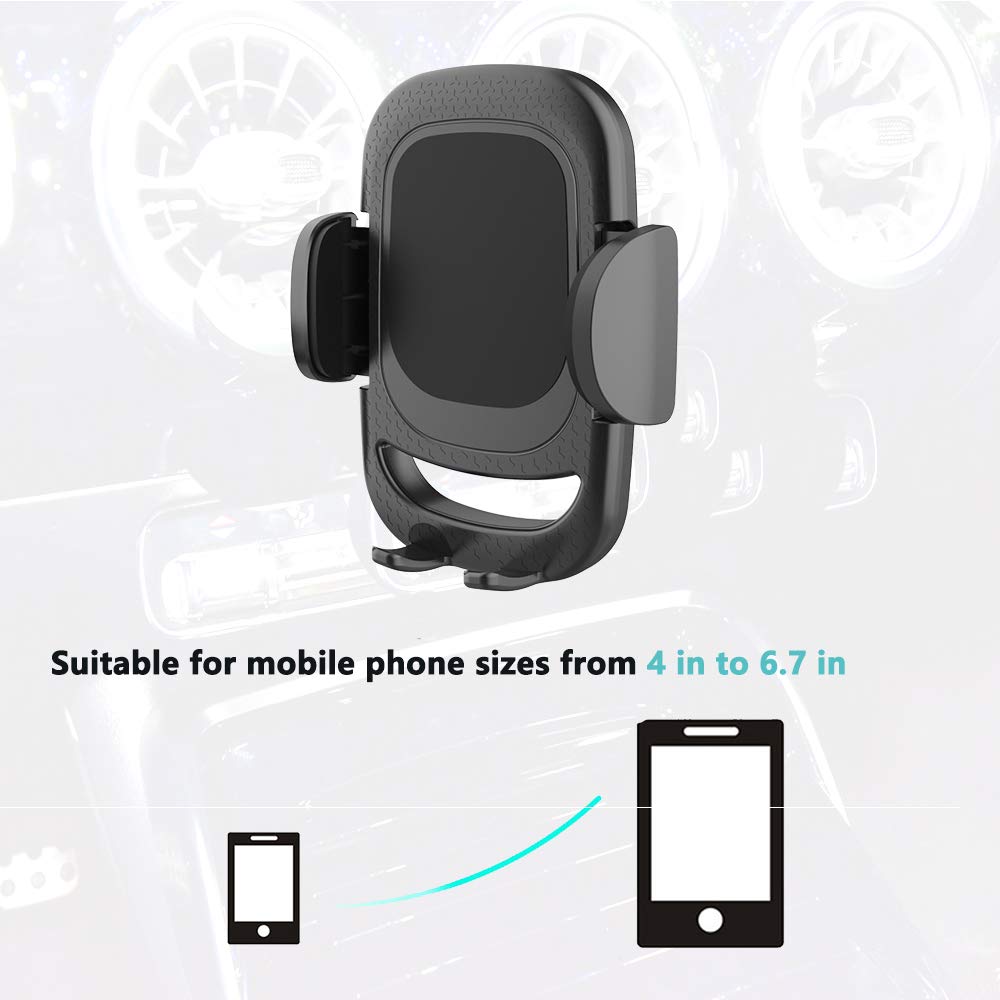 Dlfcizlsl Car Cell Phone Holder Mount For Jeep Wrangler (2007-) Jl Jk 4Xe Gladiator (2020-) Rubicon Sahara Jku Sport S Mojave X Accessories Circular Air Vents Cellphone Mobile Phone Stand Mini Cooper