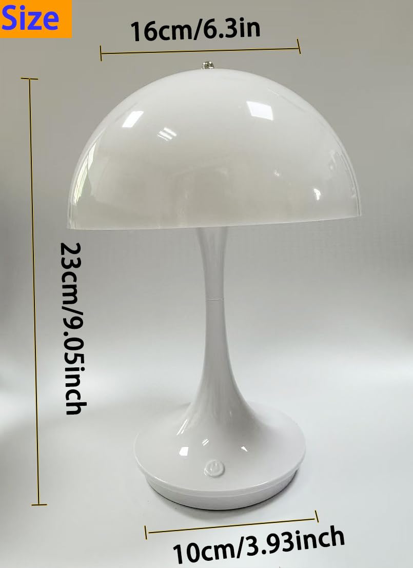 Bwhshk Portable Led Table Lamp With Touch Sensor,Living Room Desk Lamp, Night Light For Bedroom Td007 (Orange)