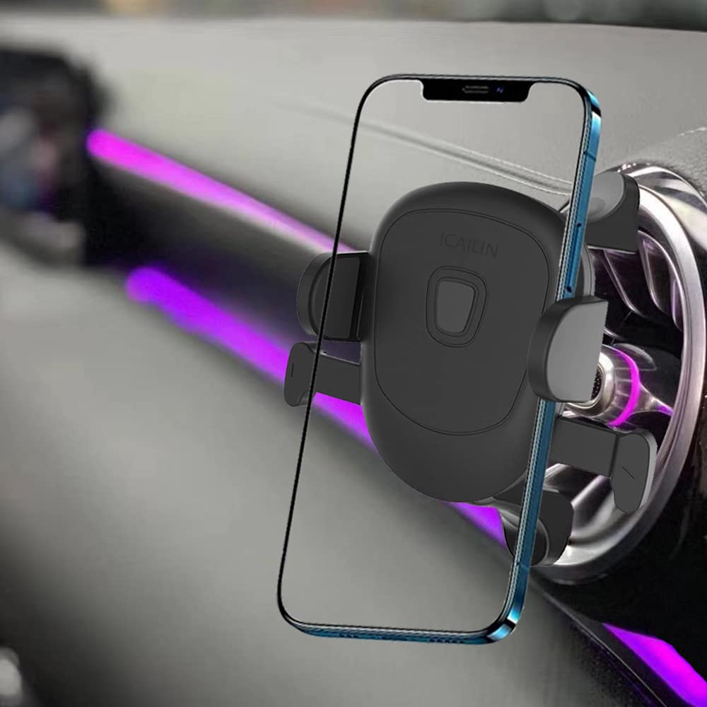 Icailin Car Cell Phone Holder Mount For Mercedes Benz Glc Glc300 C C300 E E350 A B Cla 250 300 Gla Gla250 Glb Glb250 Glk 350 450 Cls G Amg Class A220 E300 Sprinter 2016- Vent Accessories Mini (Mercedes)