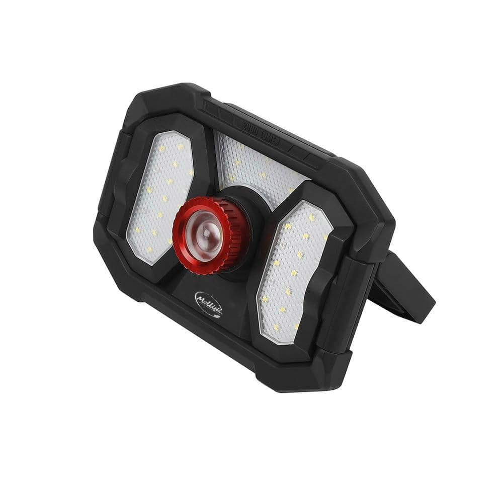 Mollifii 2000 Lumens Led Dual Panel Focusing Rechargeable Utility Light, Mfr: 90715-A