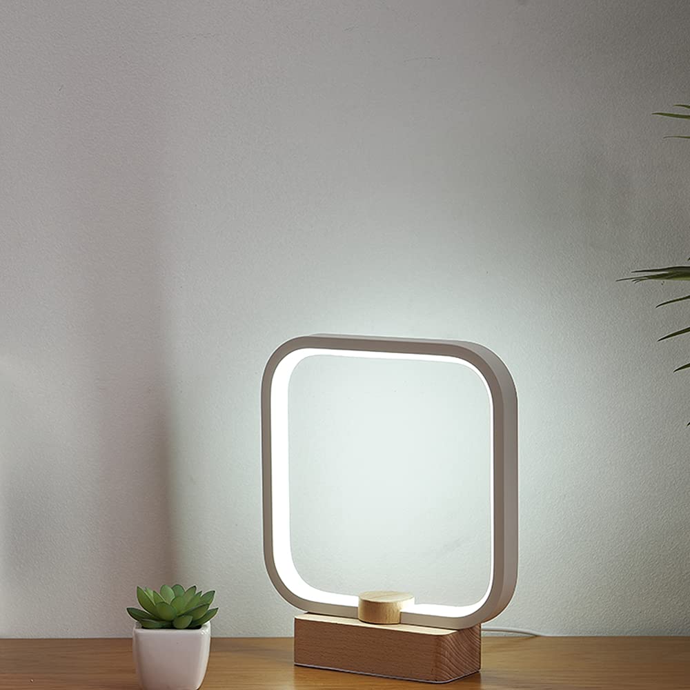 Anlaibo Led Wood Table Lamp, 3-Color Temperature Bedside Lamp,Bedroom Bedside Night Light, Dimmable Led Lighting, Small Table Lamps For Living Room Officecreative Home Decor, Unique House Warmging