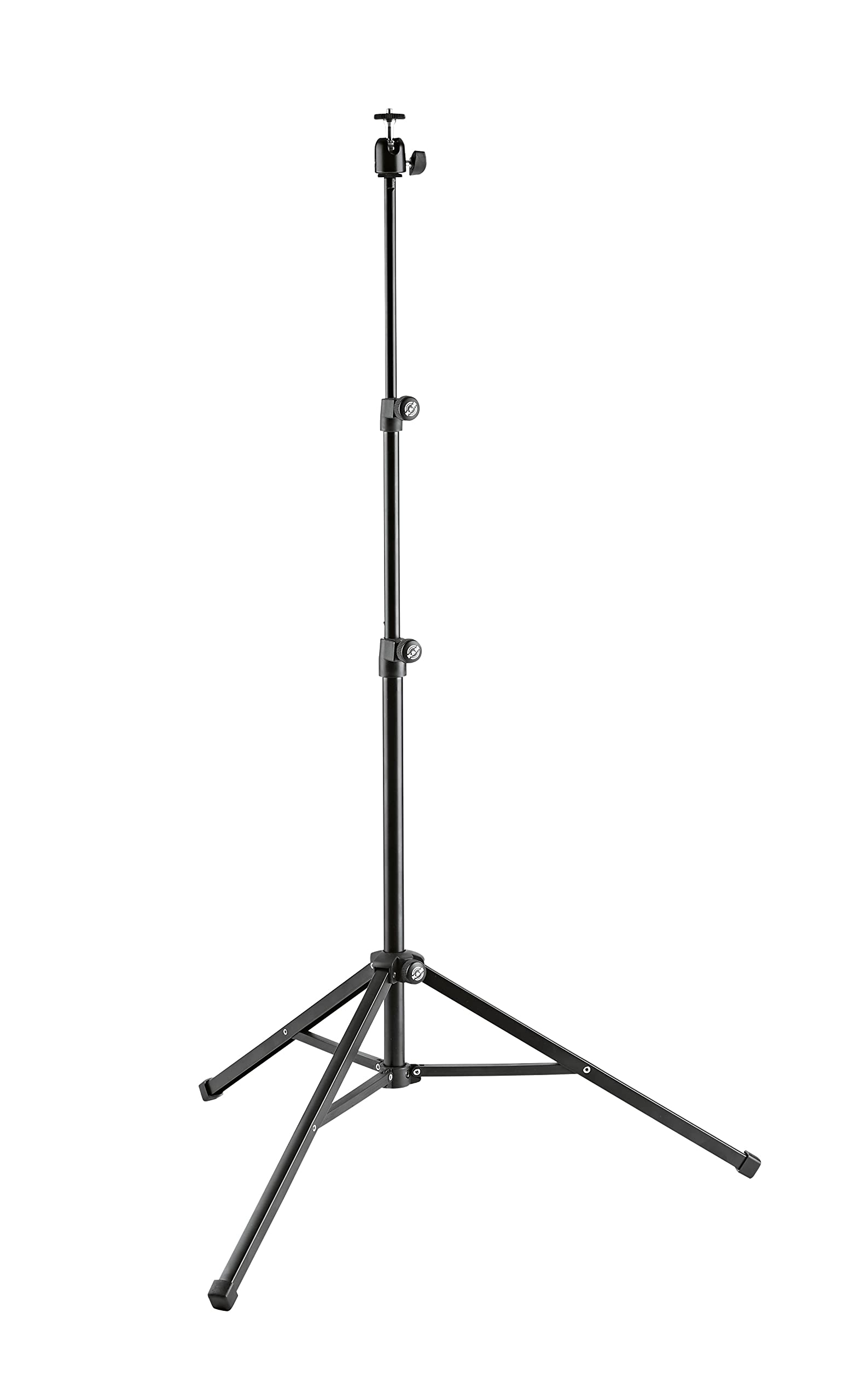 K&M König & Meyer 19784.100.55 Camera Stand  Stable And Foldable Camera Tripod And Webcam Stand To Mount Equipment Up To 2.204 Lbs  1/4” Connection Thread And Adjustable Tilt-Angle Up To 90°  Black