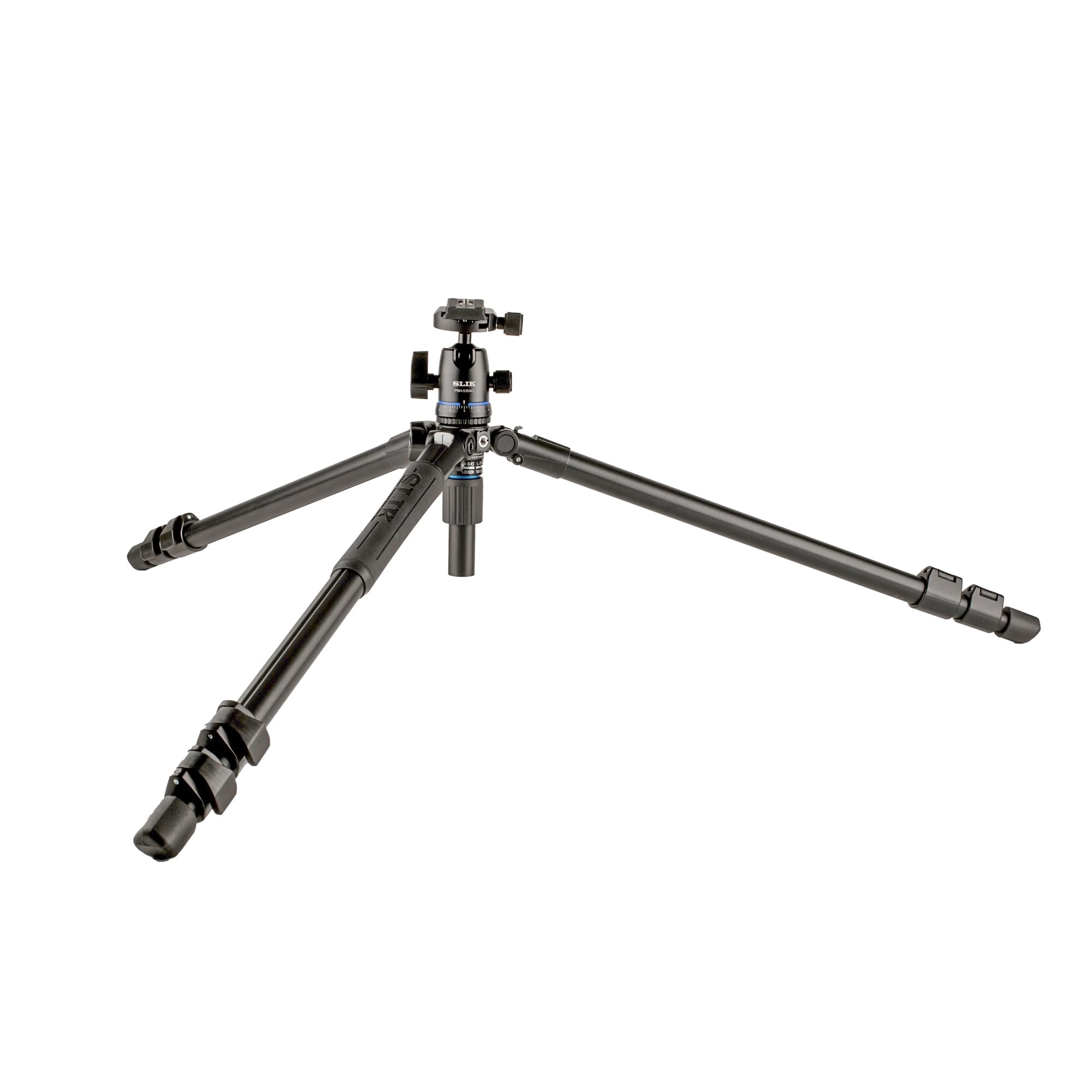 Slik Pro Al-523-Bh5Ac Aluminum Tripod Kit With Pbh-535Ac Dual Action Ball Head, Black (613-377)
