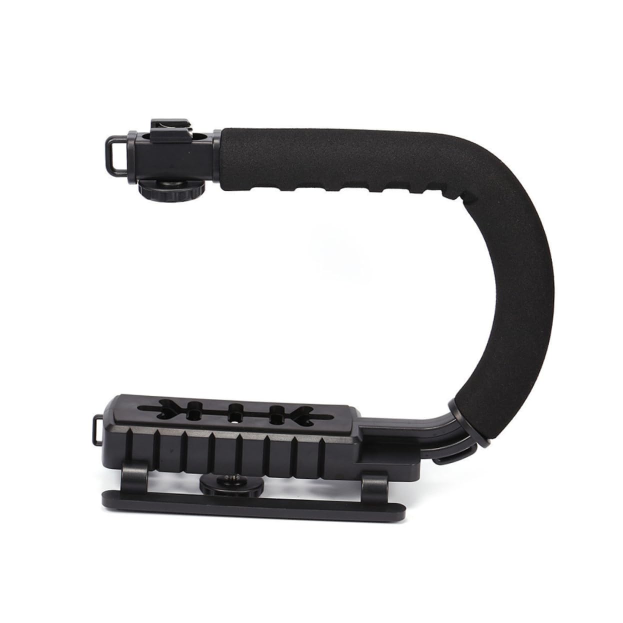 Nuobesty U Shape Camera Stabilizer Grip With Handle And Skid Pads For Dslr And Camcorder Three Hot Shoe Design For Clearer Photos And Added Accessories
