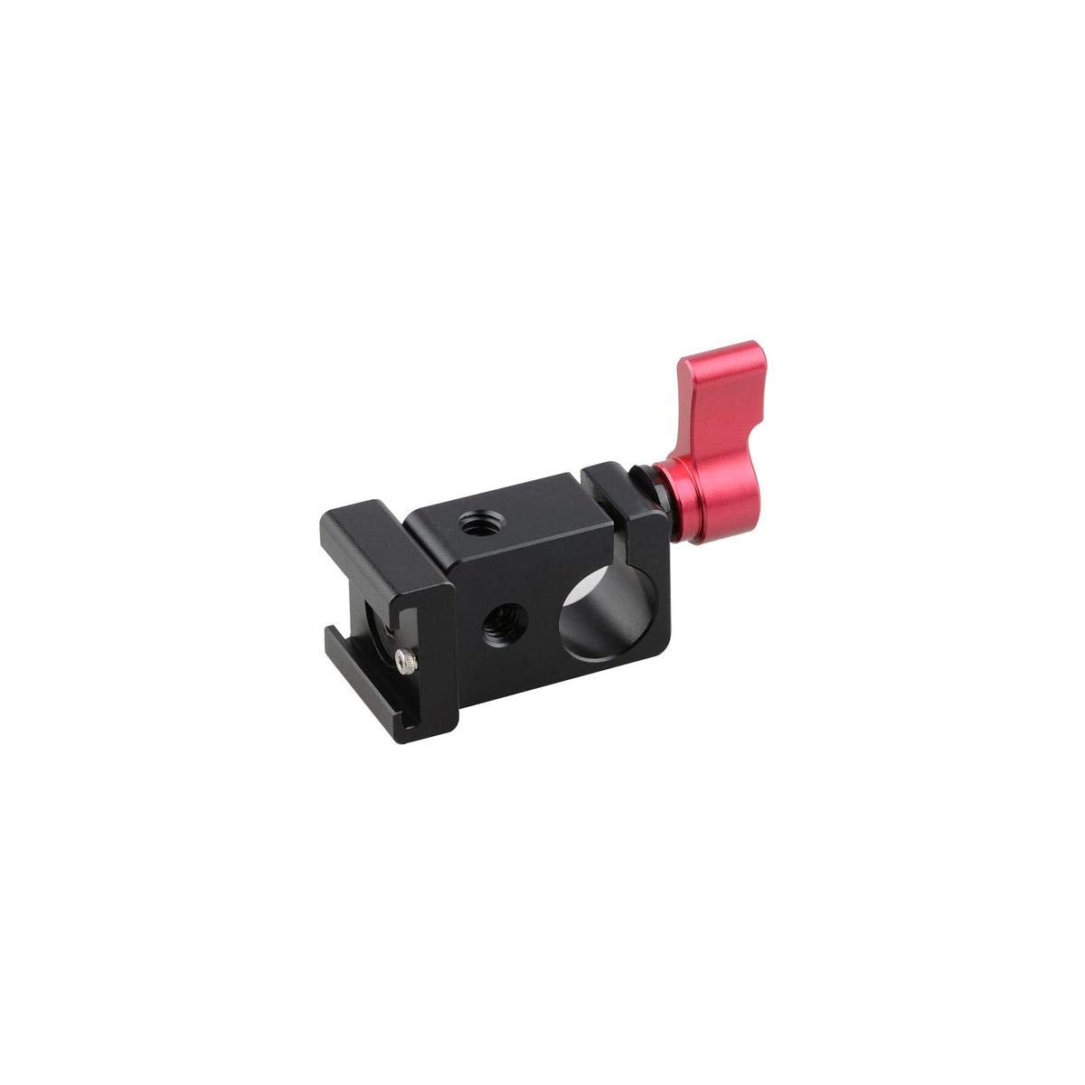 Camvate 15Mm Single Rod Clamp Articulating Cold Shoe Adapter For Dslr Rig Monitor Video Light - 0996