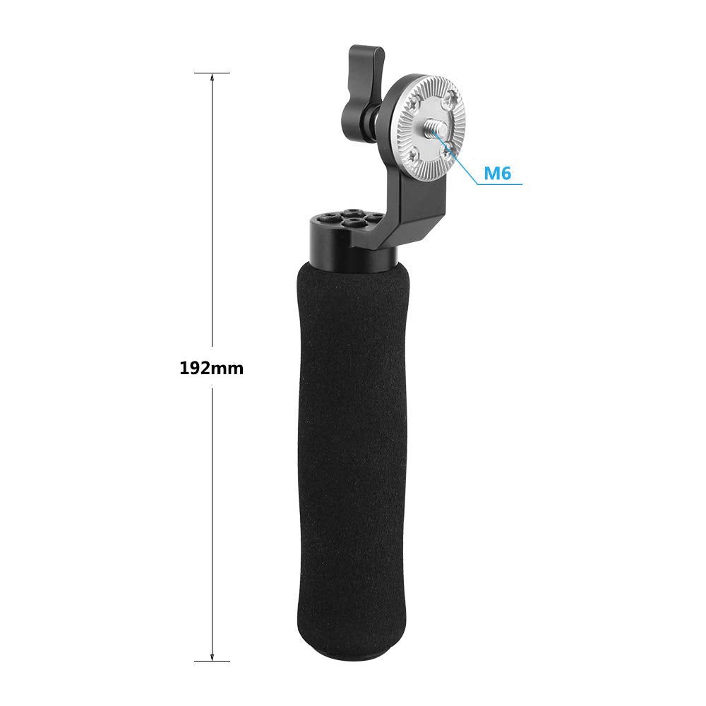 Camvate Ultra Light Sponge Handgrip With Rosette M6 Thumbscrew For Camera Handle Grip(A Pair) - 2254