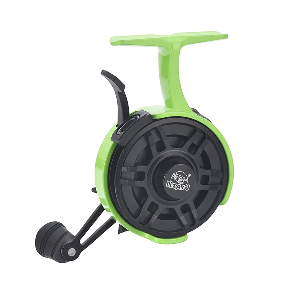 Lixada Wire Cup Ice Fishing Reel Plastic Line Speed Adjustable 2.8:1High Speed Ratio, Raft Fishing Wheel Lightweight Front Fishing Reel For Ice Fishing, Left/Right Hand