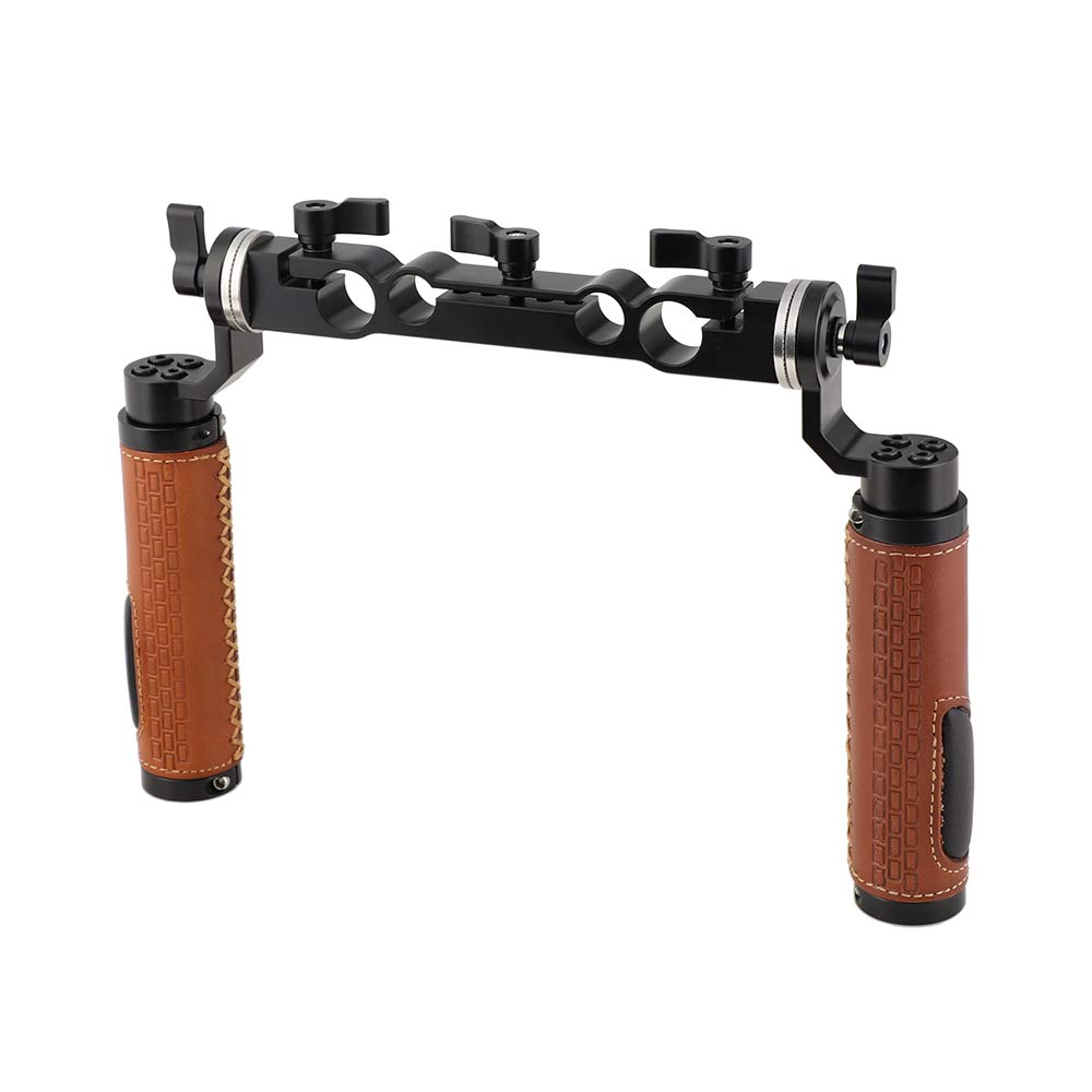 Camvate 15Mm & 19Mm Rod Clamp With M6 Rosette Handle Grip For Shoulder Mount Rig - 2311
