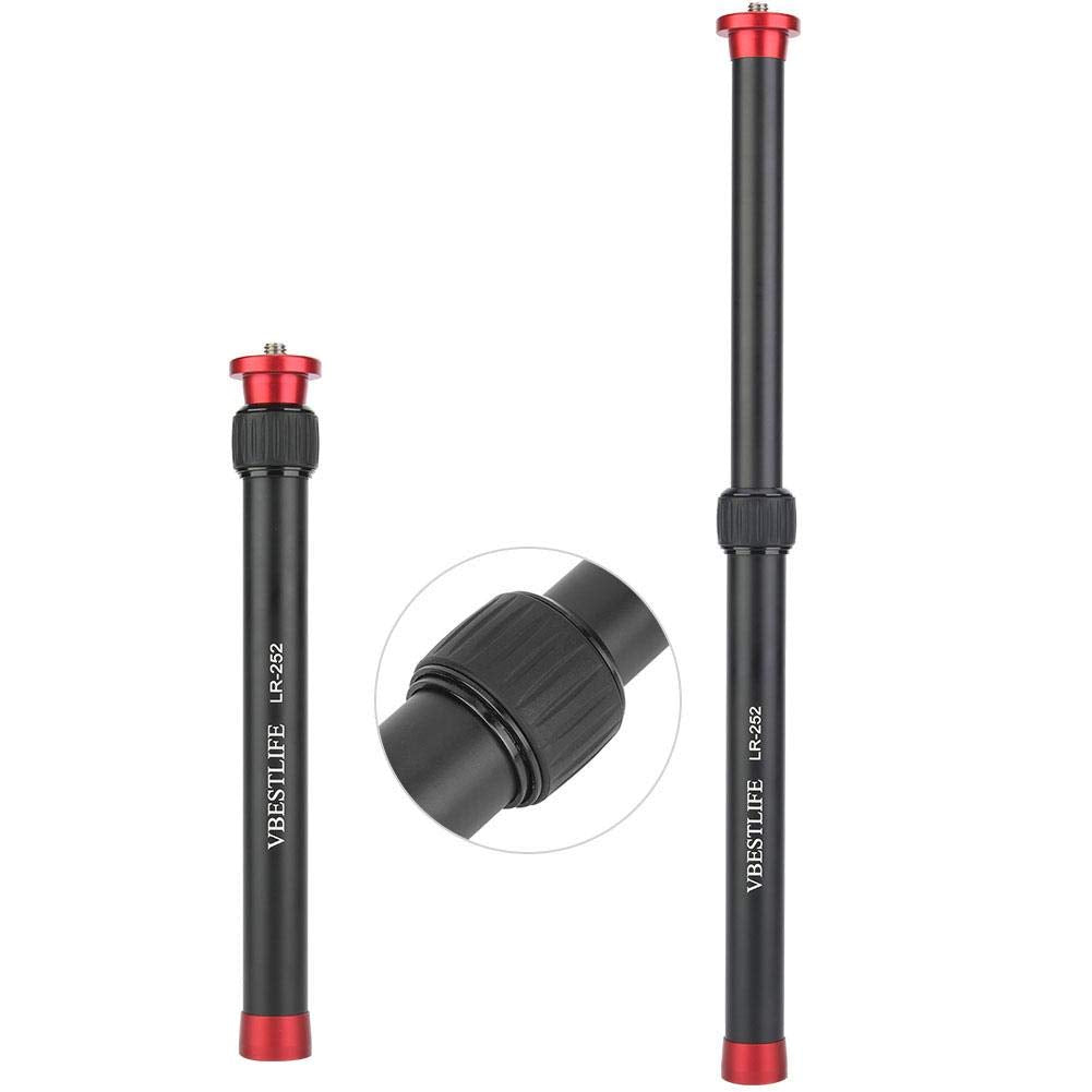 Yosoo Health Gear Tripod Extender, Aluminum Alloy Tripod Mount Monopod Extension Rod For Camera, Red, 1/4-20 Thread, Floor Mount