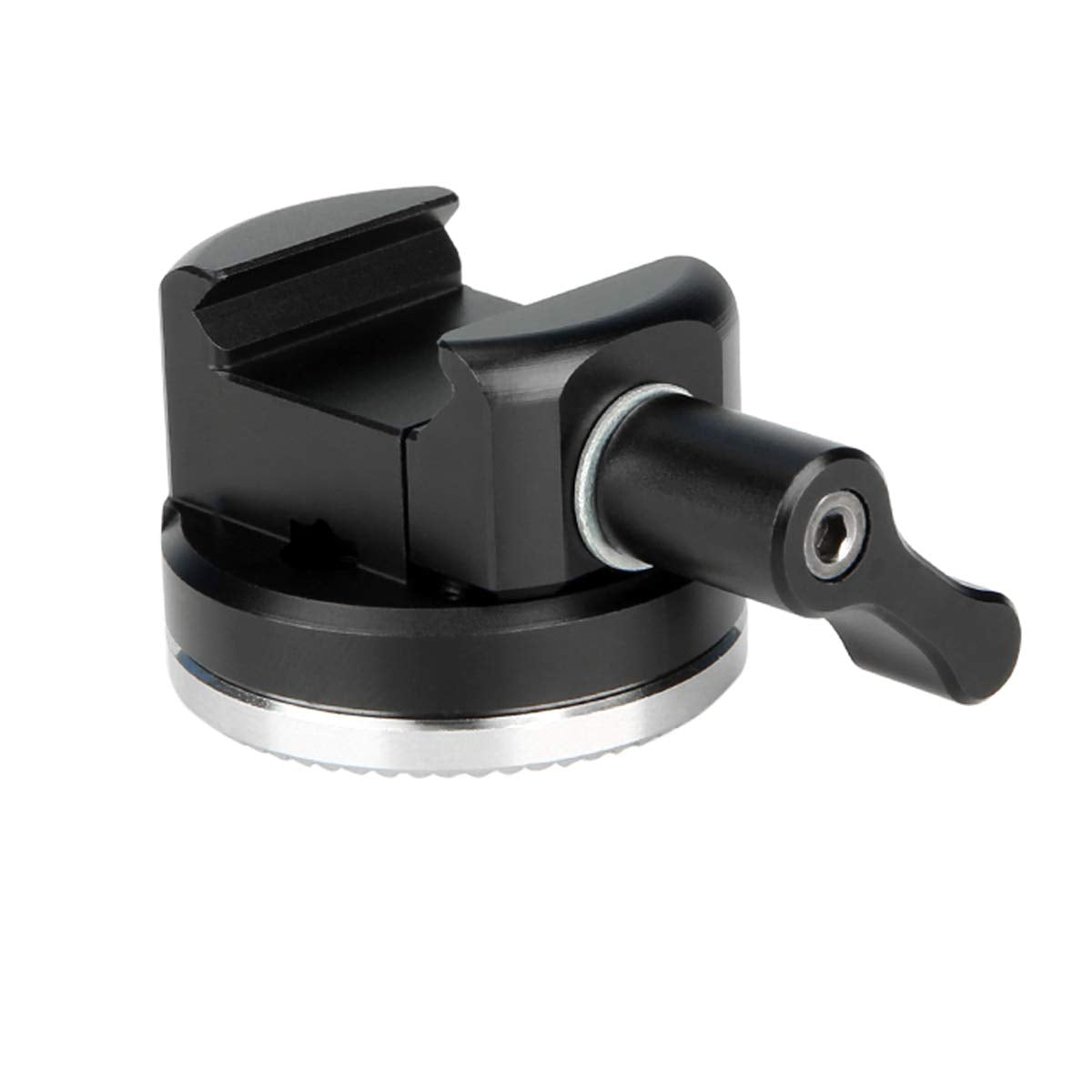 Niceyrig Nato Clamp To Rosette Mount Adapter (M6 Thread Diameter 31.8Mm) Applicable For Arri Rosette Wooden Handgrip, Quick Release And Lock