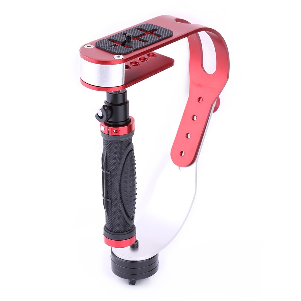 Topincn Professional Handheld Video Stabilizer Grip For Camera, Aluminum Alloy Construction, Comfortable Shooting, Clear Videos With Rubberized Mounting And Adjustable Balance Arm