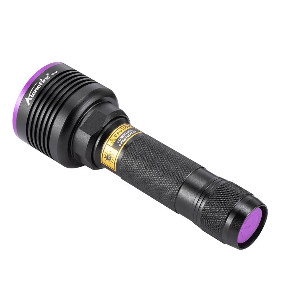 Alonefire Sv41 395Nm Uv Flashlight 10W Rechargeable Blacklight Black Light Urine Detector For Resin Curing, Dry Glue, Fishing, Minerals With Uv Protective Glasses, Charger, Battery Included