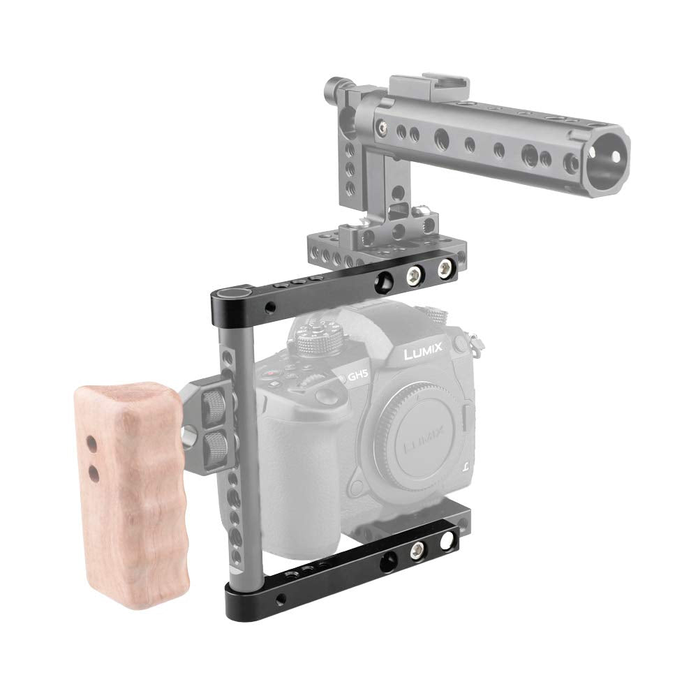 Camvate 124Mm Cross Bar With 15Mm Single Rod Adapter For Dlsr Camera Cage Kit (A Pair) - 2338