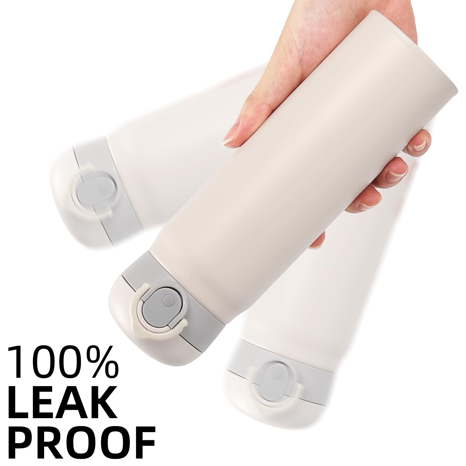 17Oz Insulated Water Bottle, Stainless Steel Sport Double Walled Coffee Thermoses, 500Ml